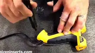 FastCap Kaizen Foam Tips - cutting tools with cords into the foam