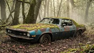 ASMR Car Restoration! A Retired Grandpa Sold Me His Abandoned Camaro Z28 for $500  Full Restoration