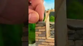 🏠diy mini cemented house 🏠 constitution science. project