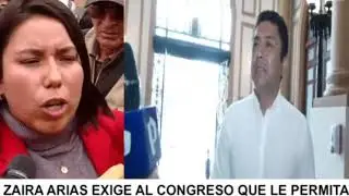ZAIRA ARIAS QUIERE SU CURUL DE BERMEJO
