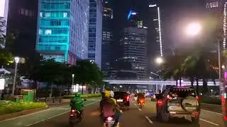 Jakarta Night Drive | Riding Downtown | Sudirman - Blok M