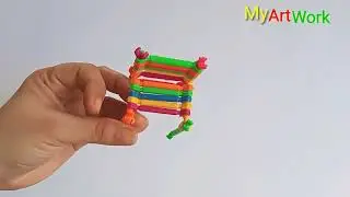 How To Make Table and Chair With Stick Blocks | Block Toys| Table and Chairs....