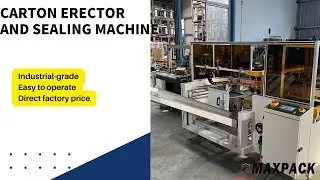 Max Series Automatic Carton Erector & Sealer#manufacturing #maxpack #packagingautomation