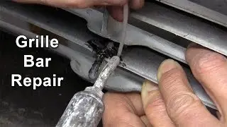 Пластиковая сварка сломанной решетки на бампере