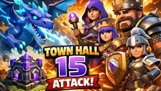 TH15 Electro Dragon Attack 🔥 All Mighty Heroes Destroy Base | Easy 3 Star