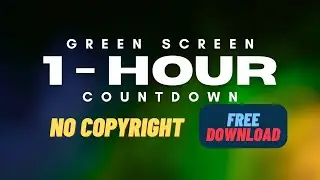60 Minute Countdown 4K Timer Green Screen &ndash; Free VFX Overlay for Editors