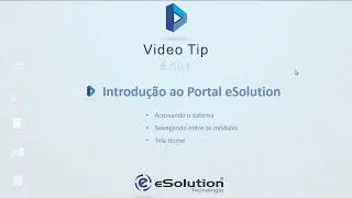 Introdu&ccedil;&atilde;o ao portal eSolution