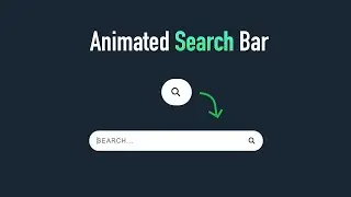 How to Make a Cool Animated Search Bar with HTML and CSS | Step-by-Step Guide | CSS Tricks
