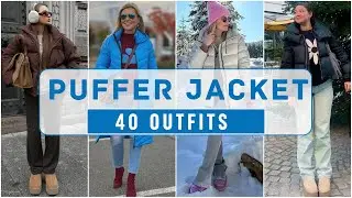 40 Puffer Jacket Outfit Ideas for Women | Best Puffer Jackets for women | Women's Fashion