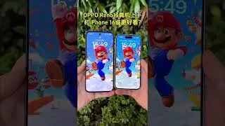 Oppo Reno 13 VS iPhone 16 Appearance and software | Which one do you like more?