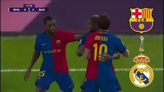 Barcelona Vs Real Madrid | Fifa Club World Cup 2009 | Pes 2021 Simulation Match