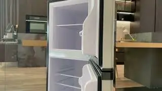 WANAI Double Door Small Refrigerator with Freezer, 3.5/4.5/5.0 Cu.Ft Small Fridge with 7 Level