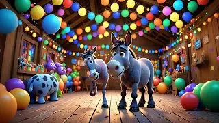 Dancing Donkey Disco Party! | Groovy Donkey Dance Song for Kids | Fun Disco Rhym\