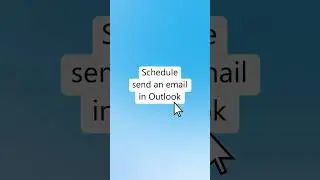 How to schedule an email in Outlook! ⏱️