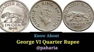 quarter rupee george vi (1946-47) coin value.