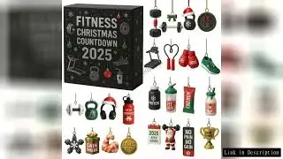 11UA Acrylic Fitness Themed Advent Calendar Transparent Design For Gym Enthusiasts Home Office Decor