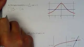 Calc 1 - Finding Area Between Curves – More Difficult 2