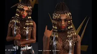 WWE 2k22 Shaniece Astri caw update with Reshade on #originalcaws #wwe2k22 #wwe2k22caws