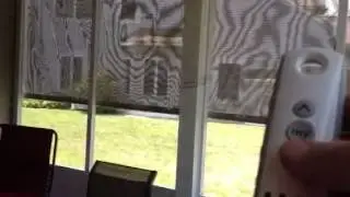 Sunsetter Motorized screen and shade solar collector equipped