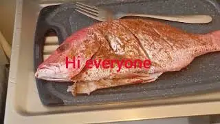 Home Cooking//deep fried Red Snapper//Enjoy 