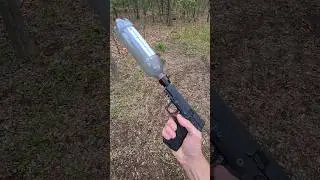 Pop bottle suppressor #firearmenthusiast #comment #goviral