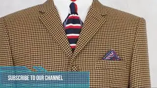 Mod Suits | Bespoke Suits | Modcloth | Brown Dogtooth 3 button mod suit for men