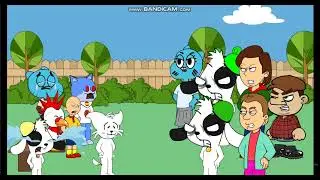 gumball carolinie caillou pollo reviven a giga doki y boykisser y son castigados
