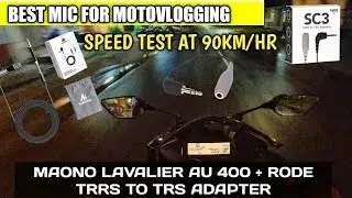 Best Budjet Mic For Motovlogging | Tamil | Maono Au 400 Lavalier Mic Audio Test | Rode Trrs to Trs |
