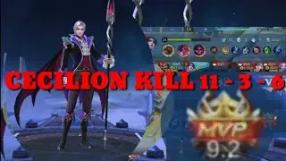 mobile legends gameplay Hero Mage Cecilion  | best build dan emblem paling sakit