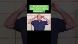 Doing this technique cleared neck pain from a car accident. 🚙