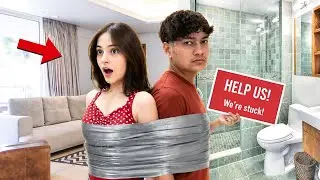 I Got Duct Taped to a BOY  For 24 Hours 😱