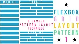 Flexbox Grid Layout Pattern - 1