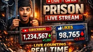 LIVE Prison Style | YouTube Subscriber Count & Like Counter 🔥 Real #foryou #tranding #viral #ai