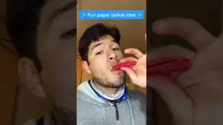 How to make paper balloon , amazing paper balloon idea , easiest homemade playing paper toy
