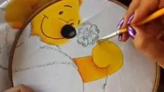 Pintura en tela winnie pooh # 2 con cony