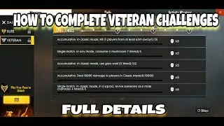 HOW TO COMPLETE VETERAN IN FREE FIRE || FREE FIRE VETERAN MISSION UNLOCK