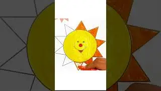 Easy and simple sun drawing coloring pages