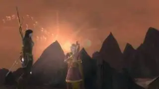 Finrodel plays Knights of Cydonia on solo Harp in Angnar at Sunset