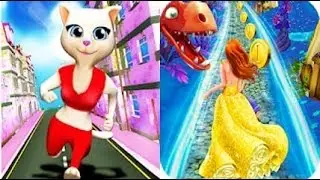 Princess Cat Lea Run vs Princess Run Temple Dragon Escape
