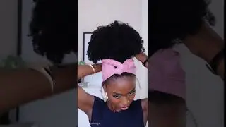 This is the easiest way to tie a headscarf with a pineapple puff
