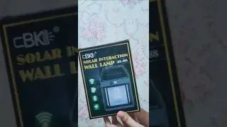 Unboxing of Solar interaction wall lamp 💡 #solar #lamp #ecofriendly #hasslefree #unboxing #shorts