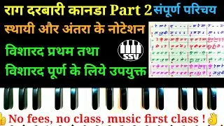 राग दरबारी कानडा बंदिश ताल त्रिताल | Darbari Kanada Vocal | Part 2 | Janaki Ram Raja ki