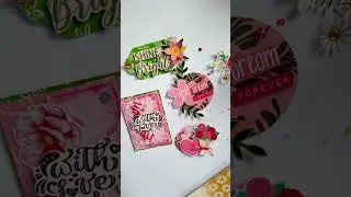 diy handmade embellishments / handmade mini cute cards #cardmaking #giftideas #shorts