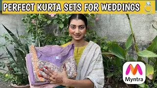Wedding Ready Kurta Sets from Myntra ✨ | Perfect for Shaadi & Functions #myntra #youtubevideo 