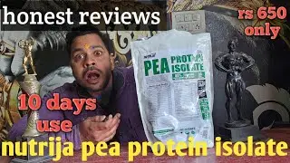 I Tried Nutrija Pea Proten Isolate 85% Review with 10 day use || vinayak fit man