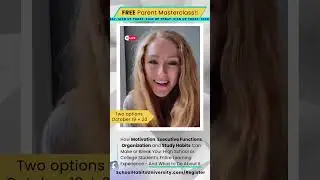 My first ever FREE live Parent Education Masterclass for  parents of high school and college kids 🤓