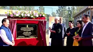 Lt Governor lays foundation stone to build houses in Udhampur, damaged during natural calamities.