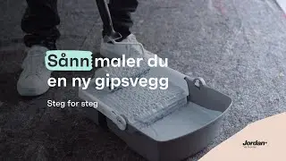 S&aring;nn maler du en ny gipsvegg - Steg for steg