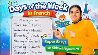 Days of the Week in French | Super Easy | Kids & Beginners ✨🇫🇷 | Bonjour Divu!