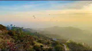 Golden Hour Hike in 4K &middot; Griffith Park Trails, Sunset & Bird Watch ASMR